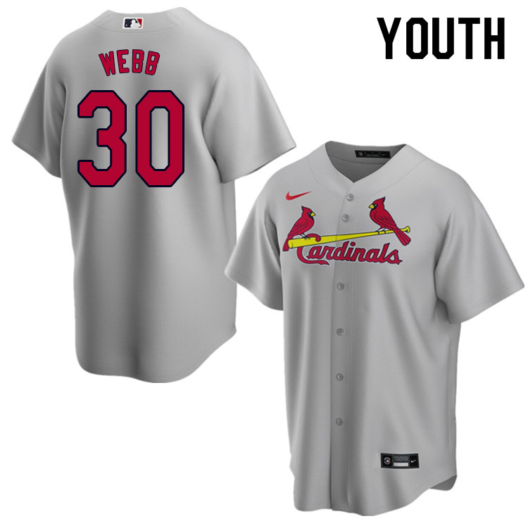 Nike Youth #30 Tyler Webb St.Louis Cardinals Baseball Jerseys Sale-Gray